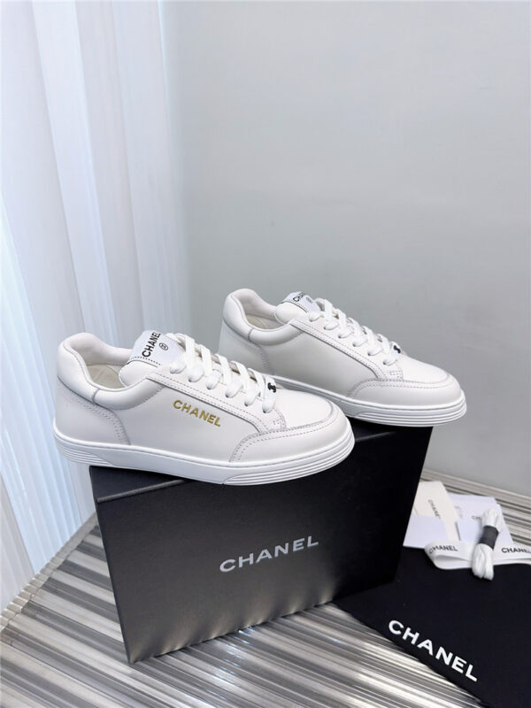 chanel new electric embroidered letter casual shoes