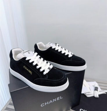 chanel new electric embroidered letter casual shoes