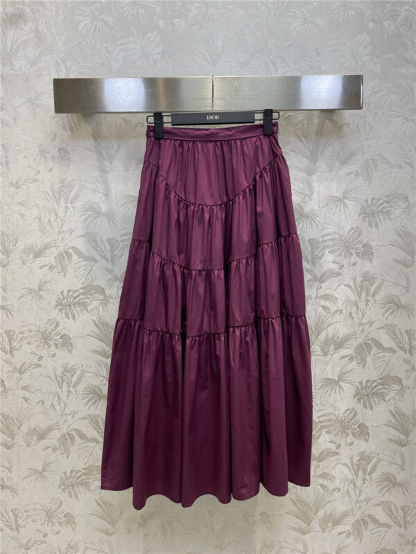 dior high waist patchwork tutu skirt