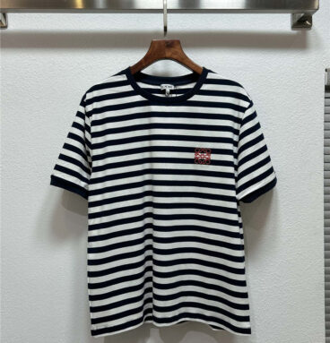 loewe LOGO striped short-sleeved T-shirt