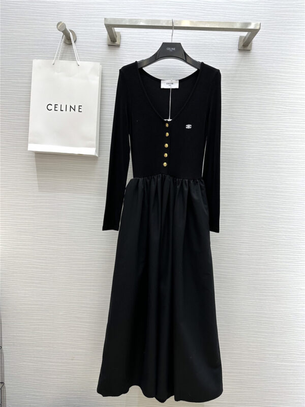 celine new U-neck dress