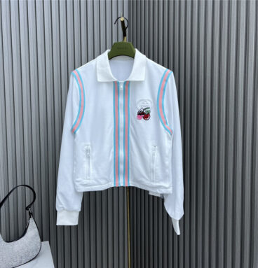 gucci embroidered cherry casual suit