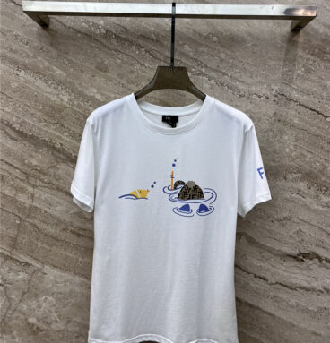 fendi childlike printed short-sleeved T-shirt
