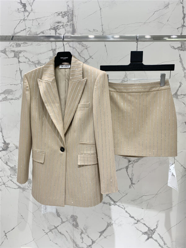 YSL wool perm suit