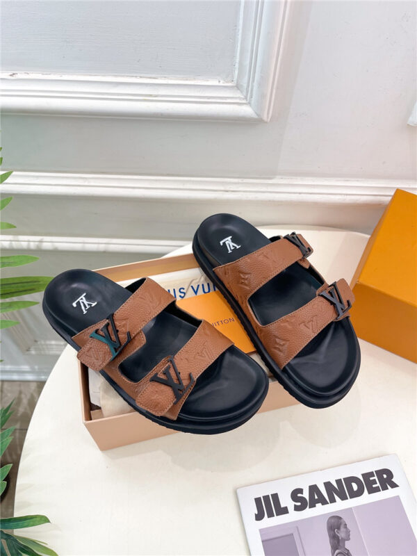 louis vuitton LV new embossed slippers