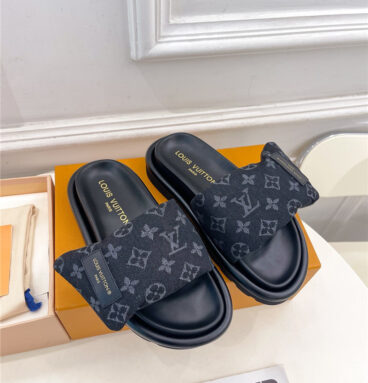 louis vuitton LV new down slippers