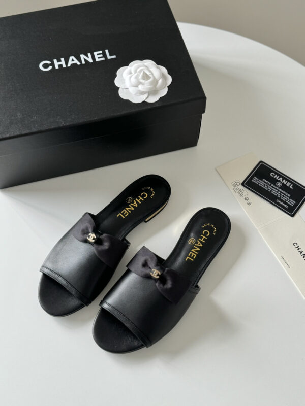chanel new fish mouth series slippers