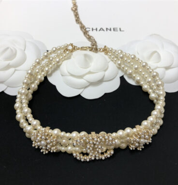 chanel new pearl short chain