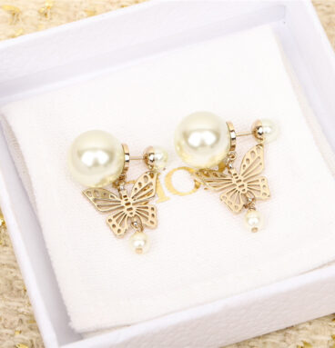 dior new butterfly earrings