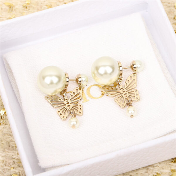 dior new butterfly earrings