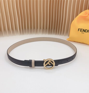fendi double-sided first-layer cowhide belt