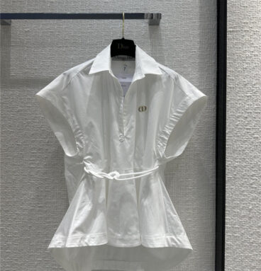 dior elegant small lapel waistcoat shirt