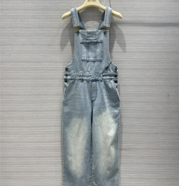 miumiu vintage denim series denim overalls jumpsuit