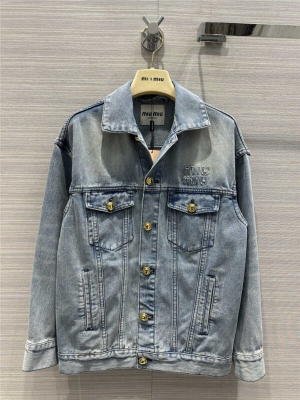 miumiu vintage denim series denim jacket