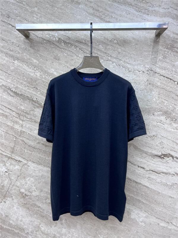 louis vuitton LV classic round neck knitted T-shirt