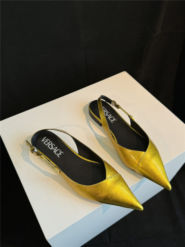 versace glass shoes