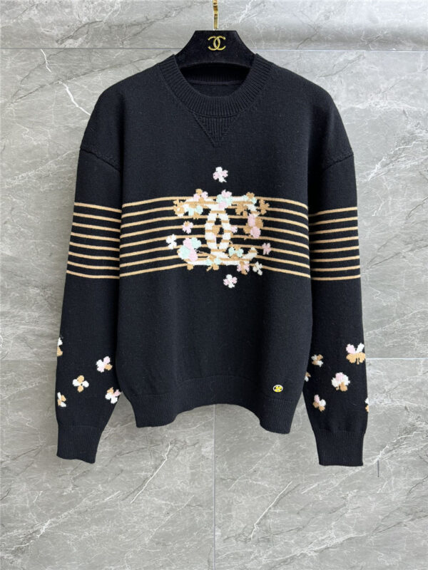 chanel double c cashmere sweater