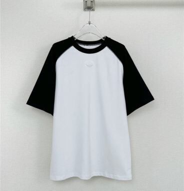 alexander wang oval logo contrast short-sleeved T-shirt