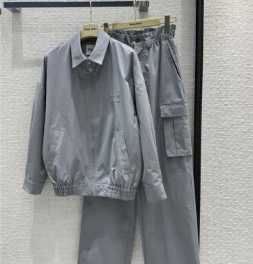 miumiu workwear casual style suit