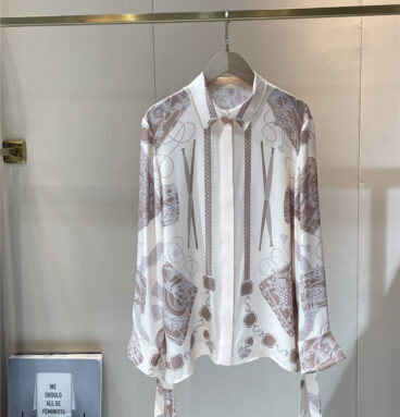 Hermès early spring silk shirt