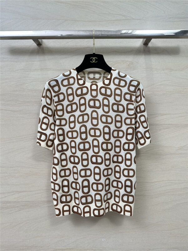 Hermès graffiti print graphic short-sleeved top