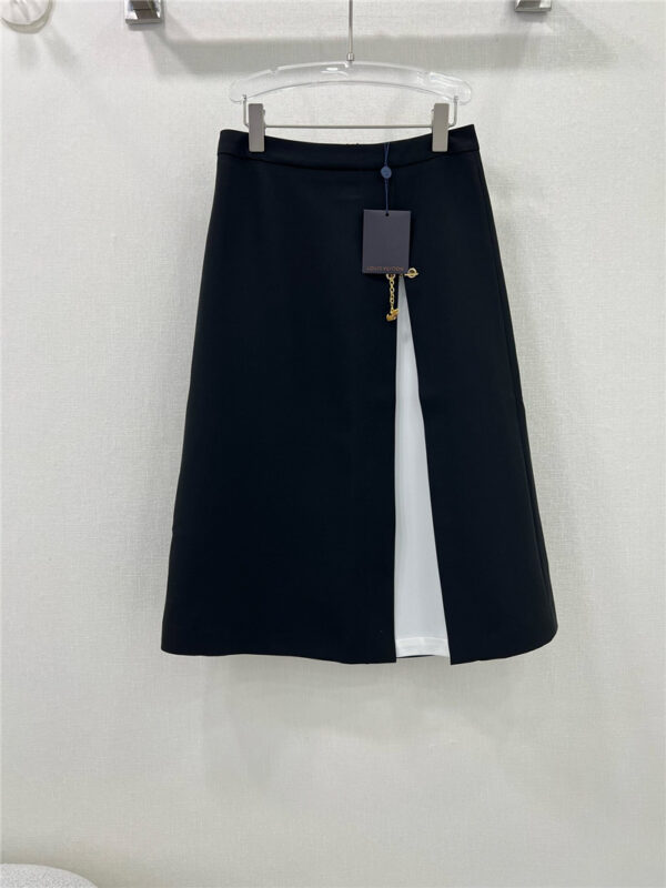 louis vuitton LV minimalist cut skirt