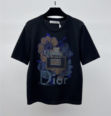 dior hot diamond knitted short sleeves