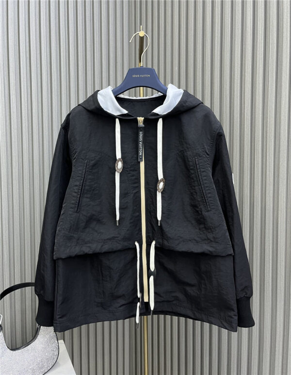 louis vuitton LV pleated hooded jacket