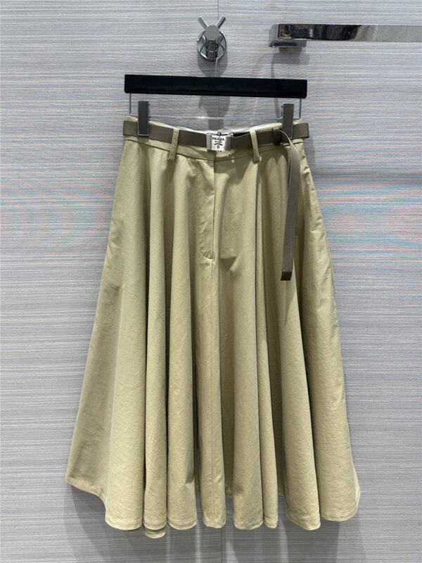 prada versatile minimalist long skirt