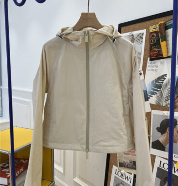 Burberry cropped waist-length nylon jacket