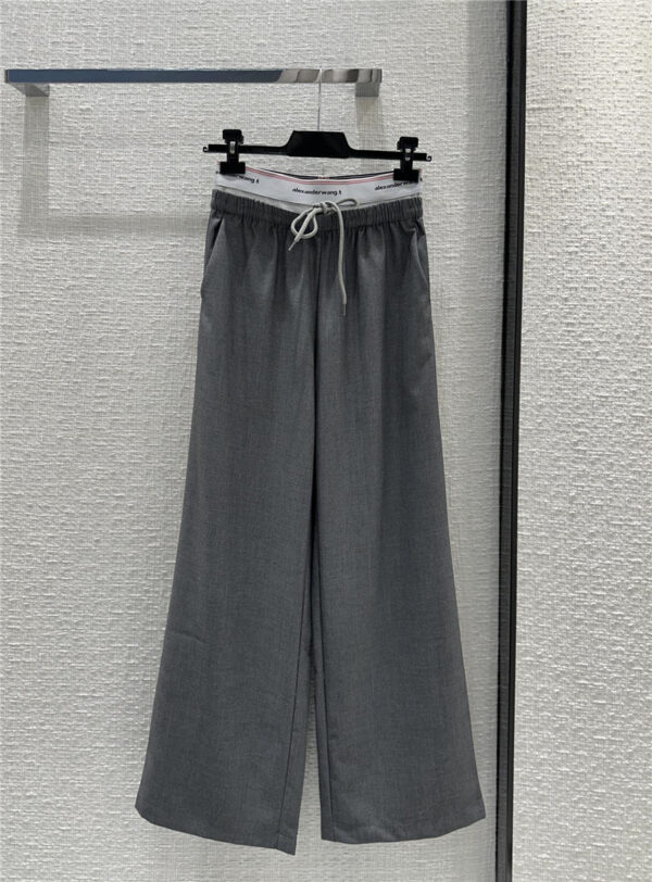 alexander wang patchwork straight casual pants