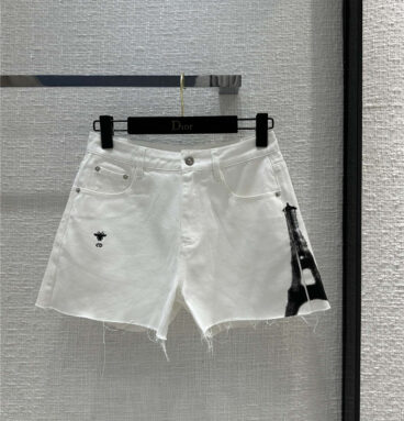 dior new white shorts