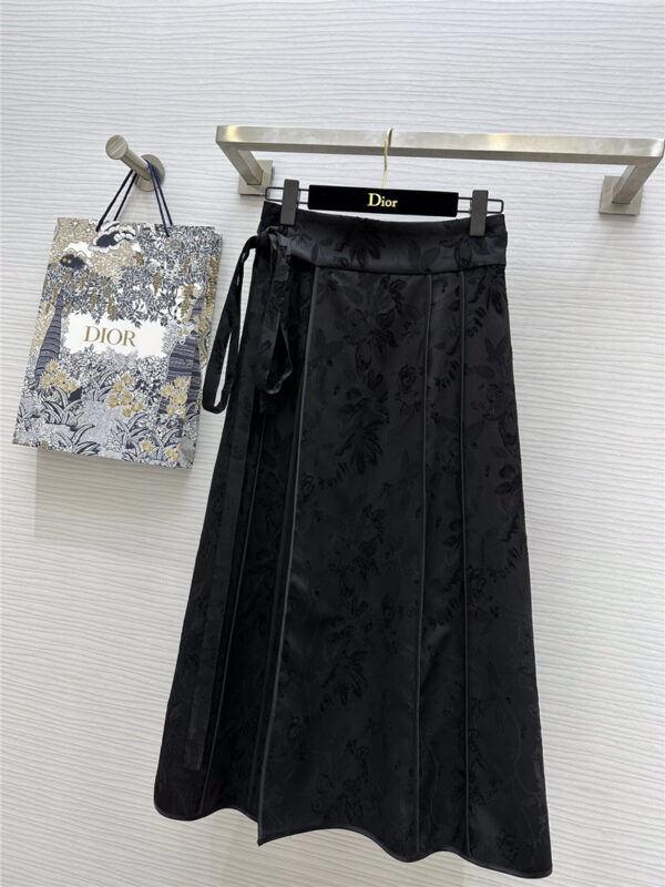 dior new Chinese style one piece wrap skirt