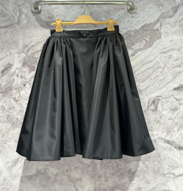 prada high waist fluffy umbrella skirt