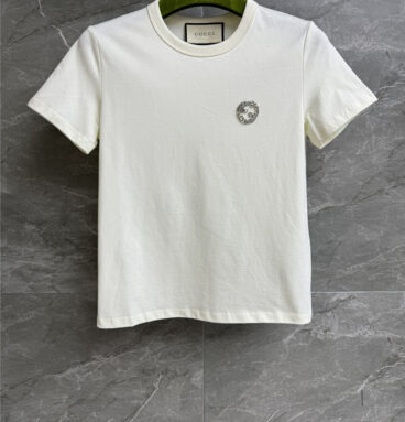 gucci beaded logo T-shirt
