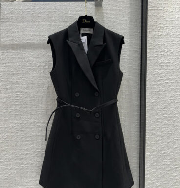 dior new double breasted vest dress