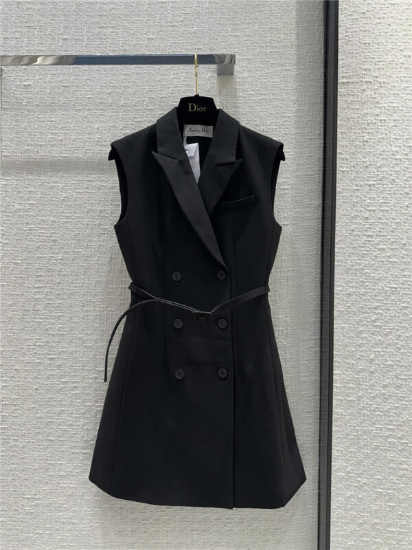 dior new double breasted vest dress