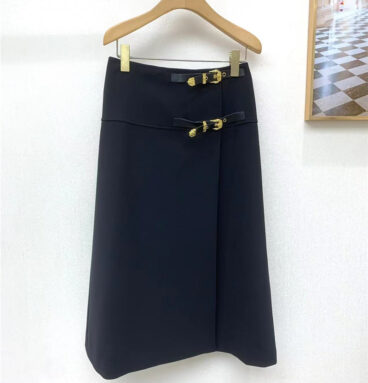 versace black skirt