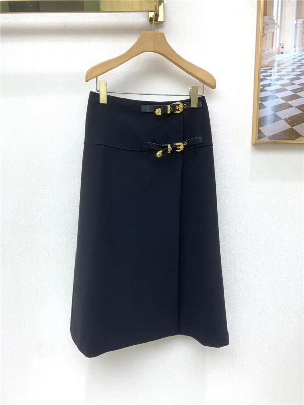 versace black skirt