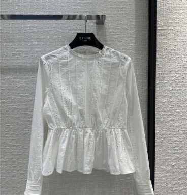 celine fresh girly white shirt