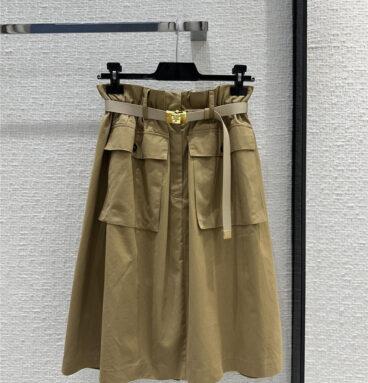 prada new work style large pocket skirt