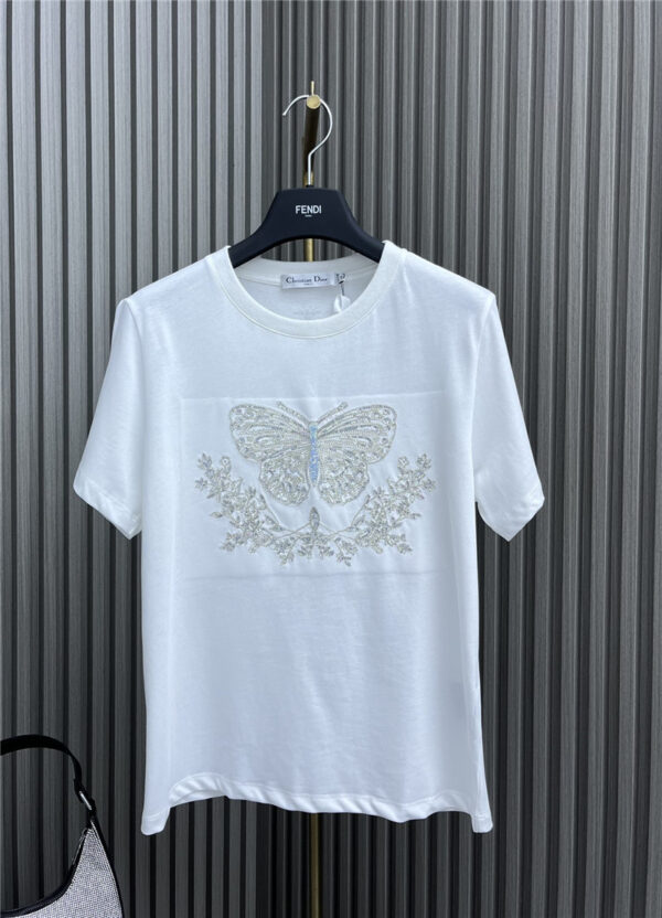 dior embroidered sun T-shirt