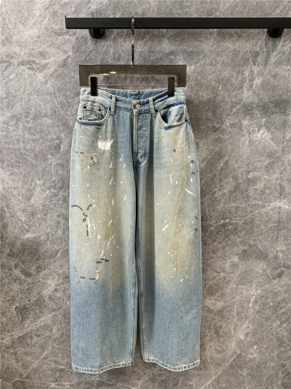 acne studios distressed washed jeans
