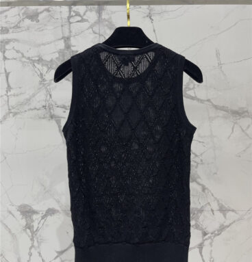 chanel slimming knitted vest
