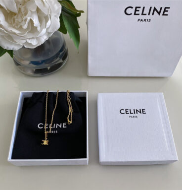 Celine three-dimensional Arc de Triomphe necklace