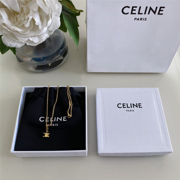 Celine three-dimensional Arc de Triomphe necklace