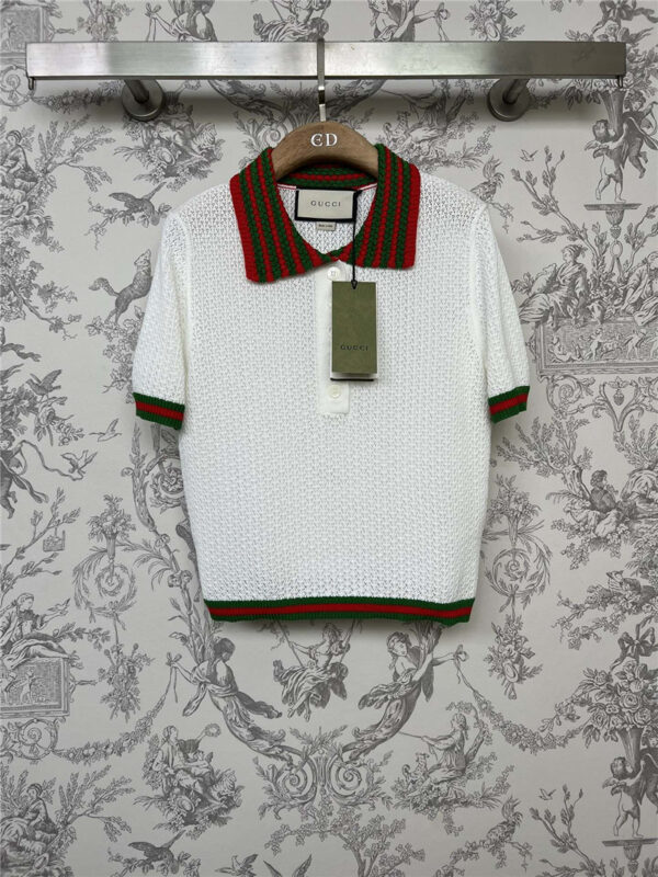 gucci new knitted Polo short T