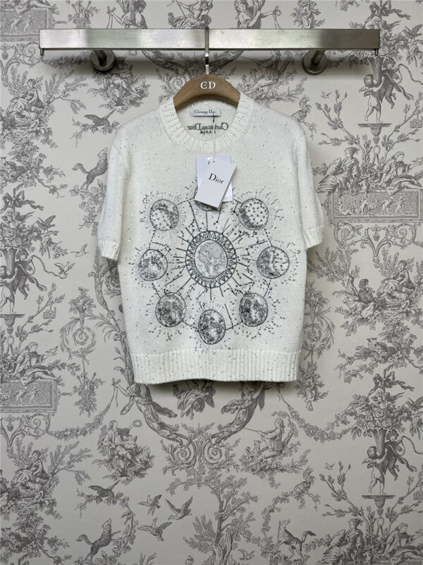 dior new cashmere short-sleeved sweater