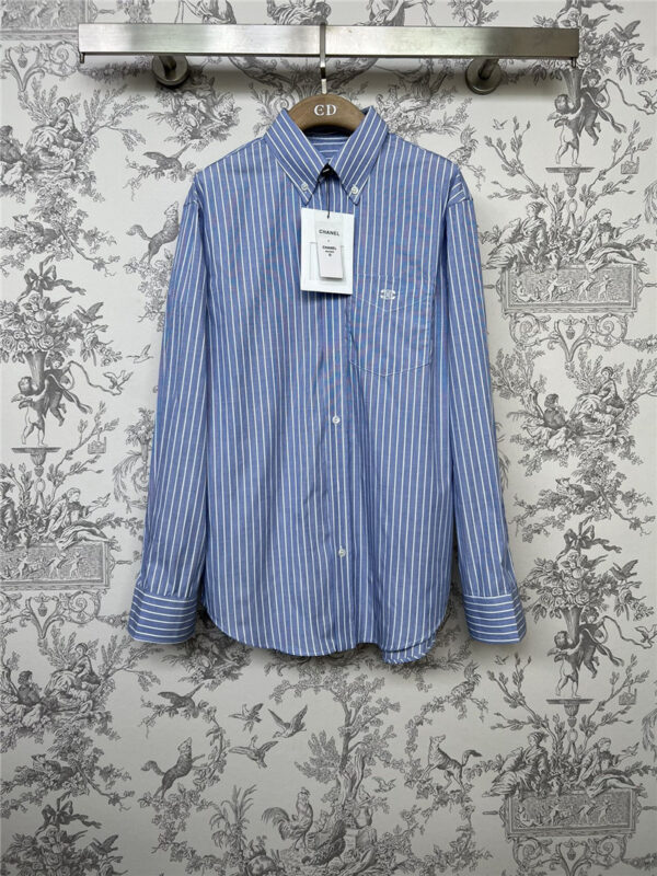 celine new spring and summer striped shirt