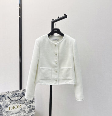 dior new pearl button short jacket